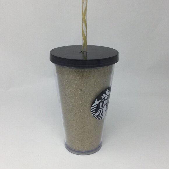 Starbucks Gold Glitter Tumbler 2016 16oz. - Picture 4 of 9